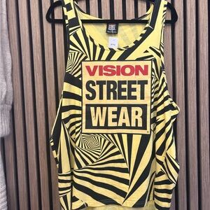 Yellow Graphic Tank Top